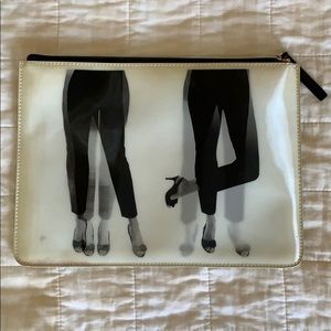Kate Spade holographic clutch